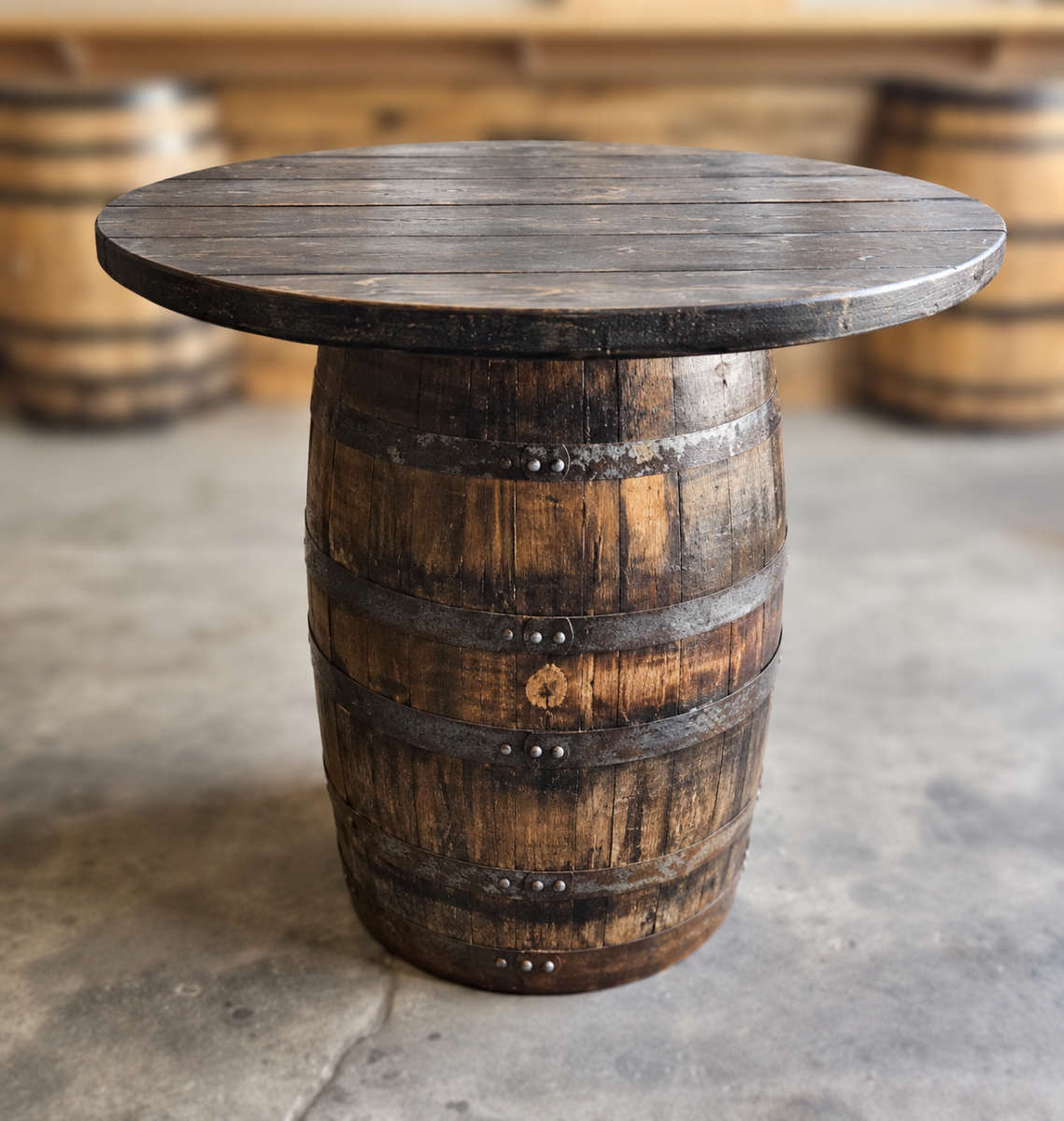 The Barrelhouse Pub Table – 42" Round Top - Image 2