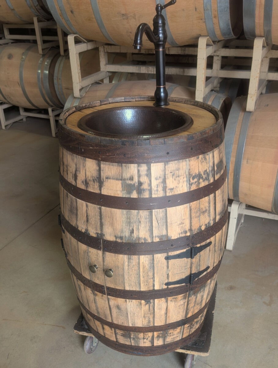 Oak Barrel Vanity - Image 3