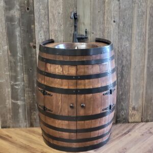 Oak Barrel Vanity